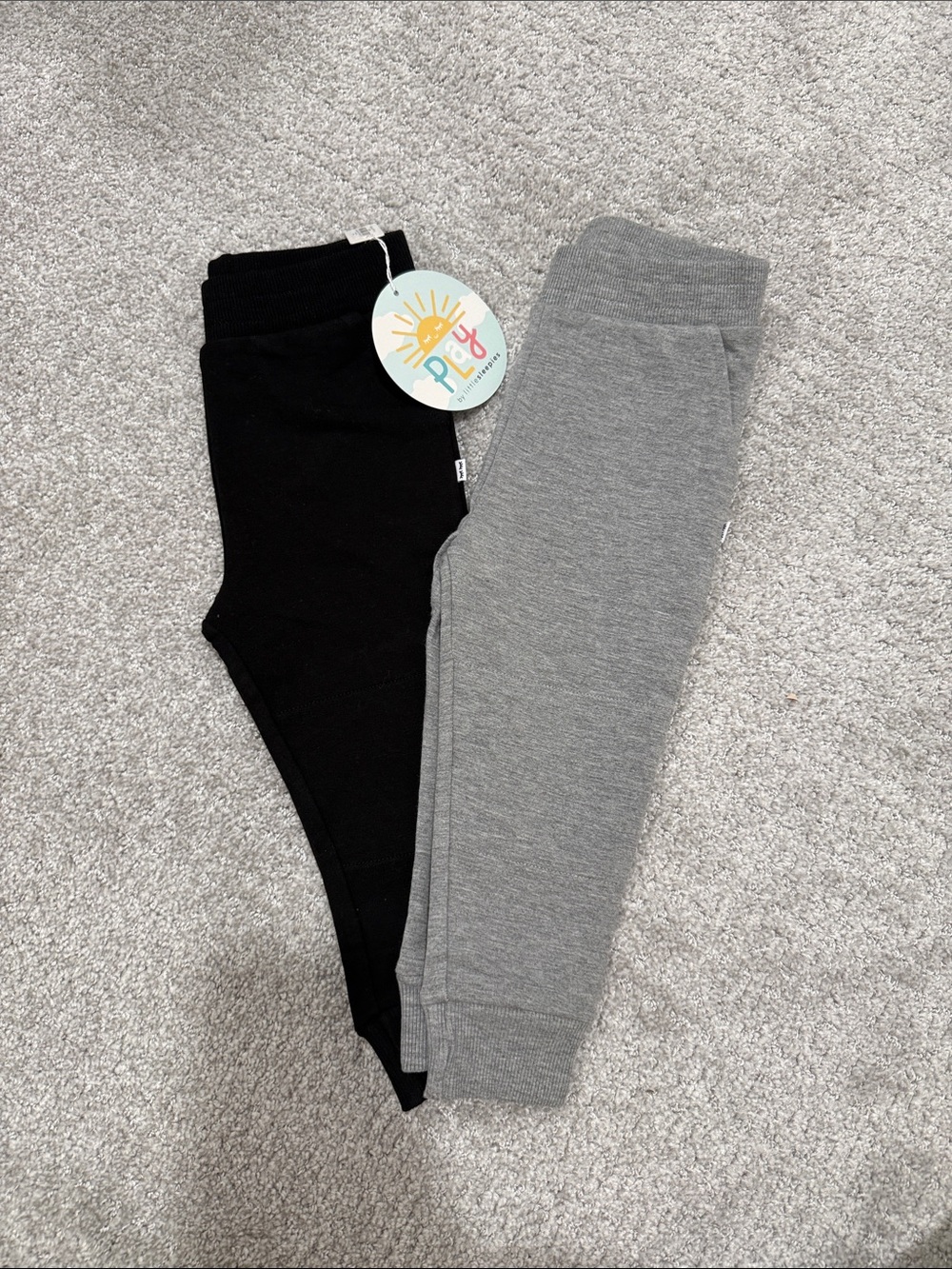 Little Sleepies Black & Gray  Joggers - 2-Pack